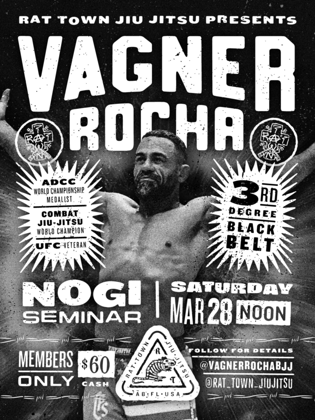Vagner Rocha No-Gi Seminar at Rat Town Jiu Jitsu