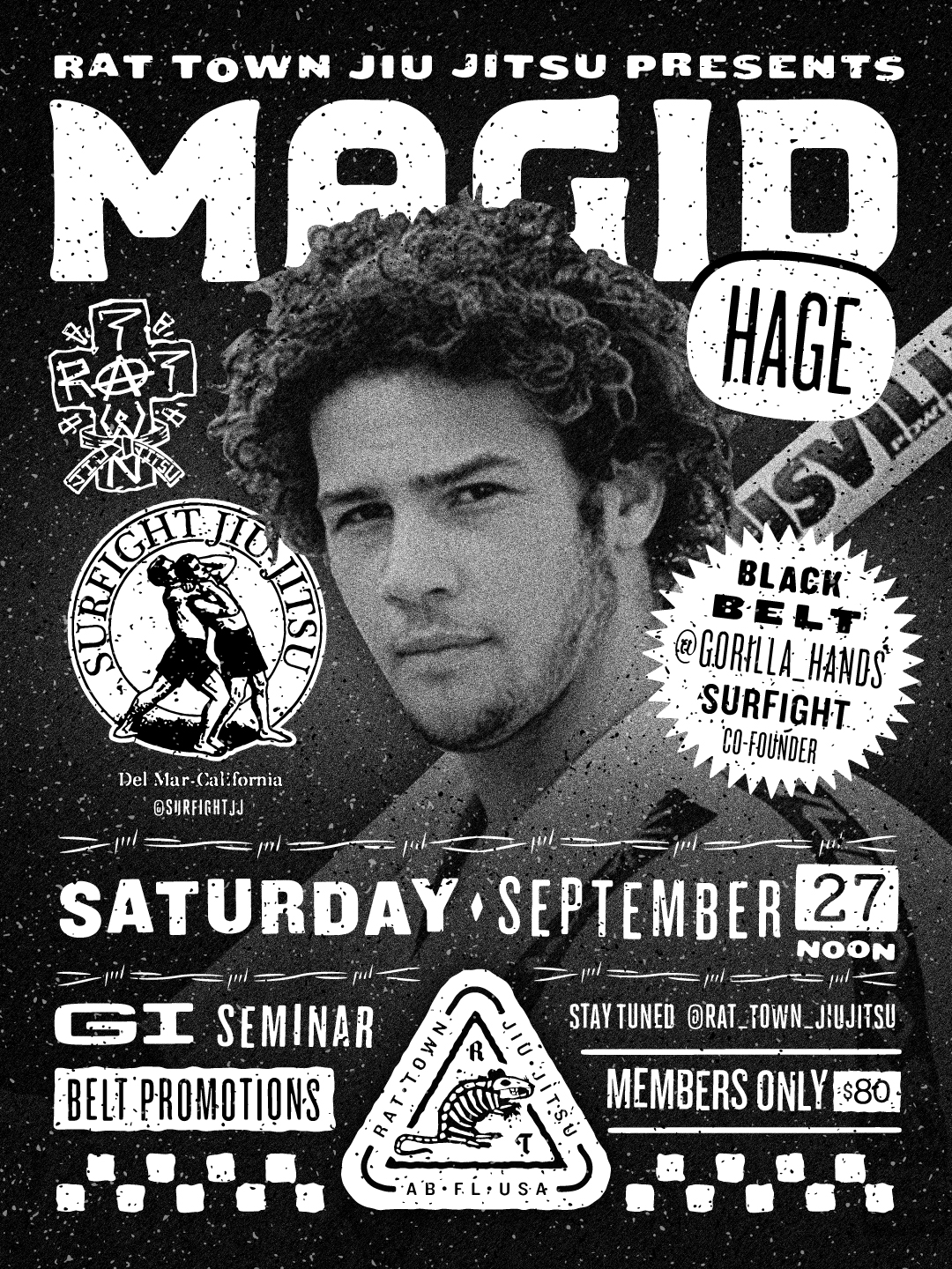Magid Hage Gi Seminar and Belt Promotions at Rat Town Jiu Jitsu