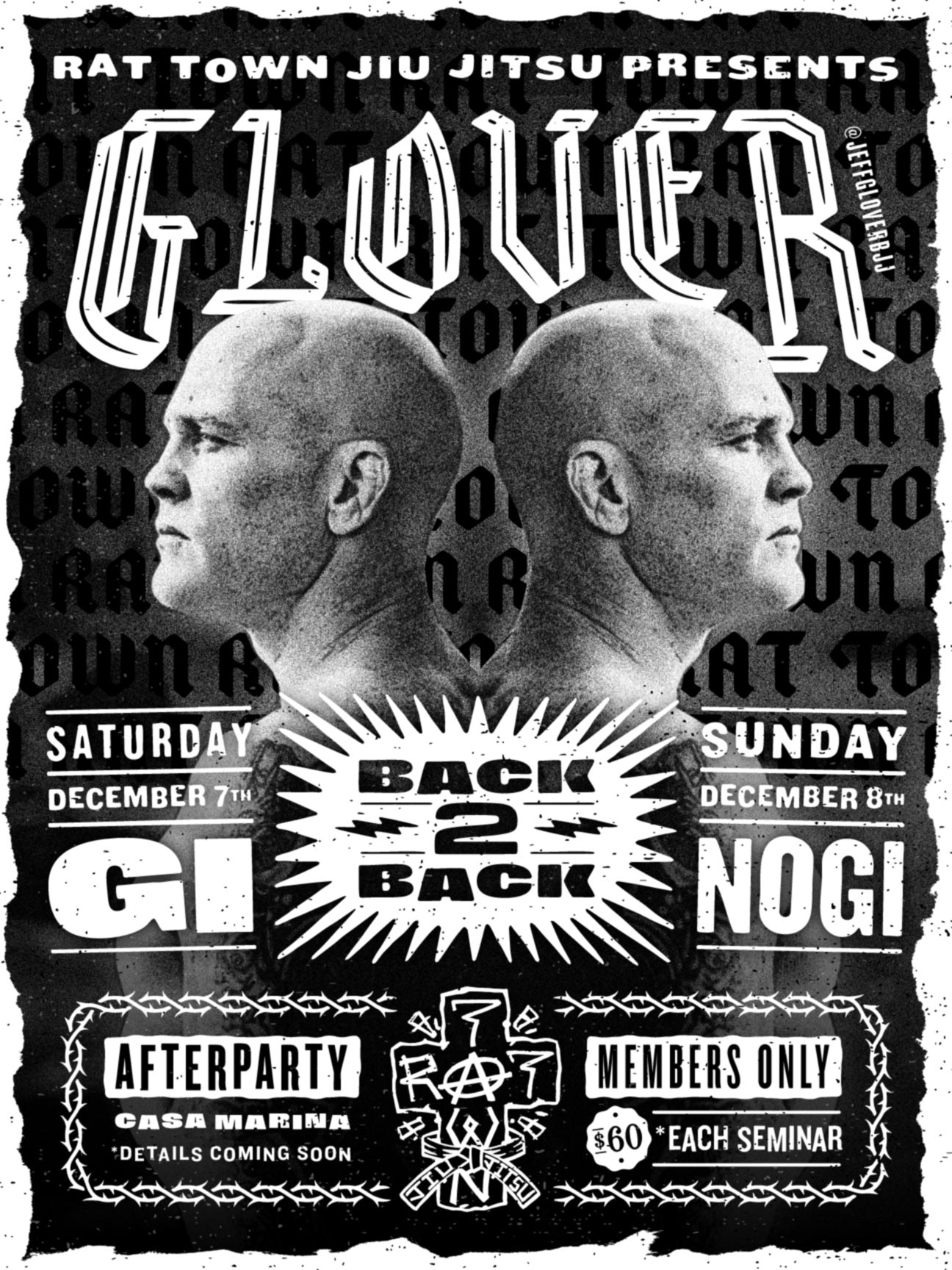 Jeff Glover Back-to-Back Jiu Jitsu Seminars