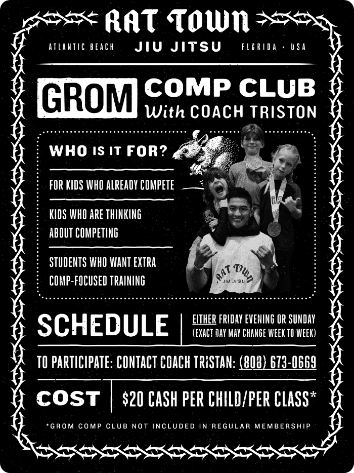 Grom Comp Club at Rat Town Jiu Jitsu: Helping Young Competitors Take the Next Step